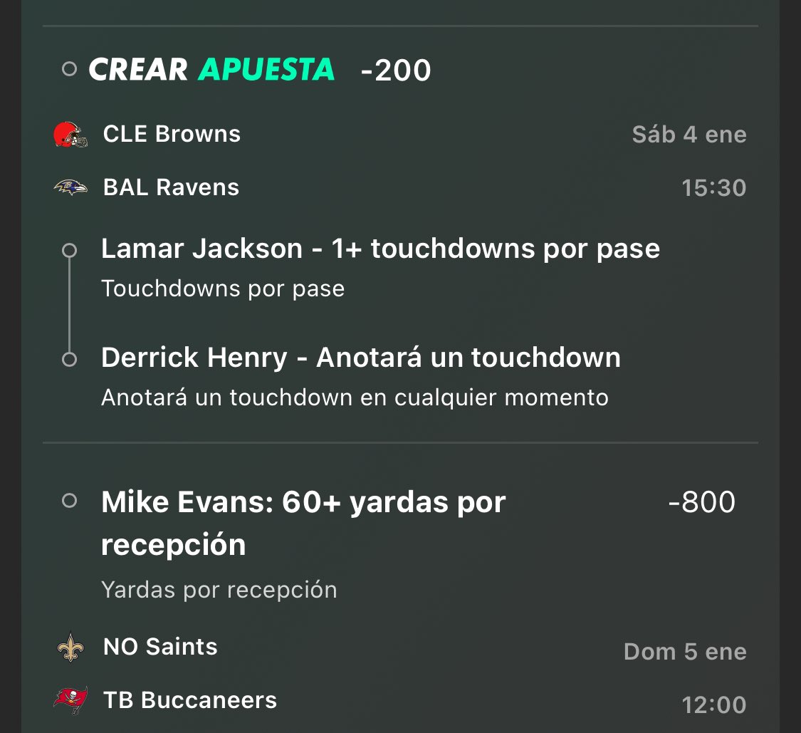 PICK 22 NFL  

Momio -145

#Ravens #Buccaneers #NFL