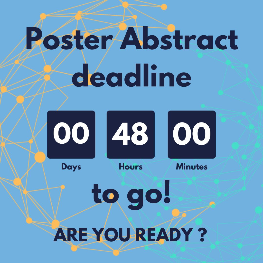 INCATEurope's tweet image. ⏳ 48 HOURS LEFT to submit your abstract for the Poster Competition at the 9th AMR Conference

🗓 Deadline: Jan 6, 2025

Info &amp;amp; Submission ➡️ amr-conference.com/call-for-abstr…

 Presenting authors receive one free ticket  + promo code

Submit now!

#PosterCompetition #AMRConference