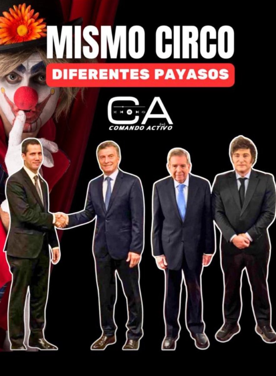 PedroKonductaz's tweet photo. Mismo circo,diferentes payasos! https://t.co/NqoJRnckdJ