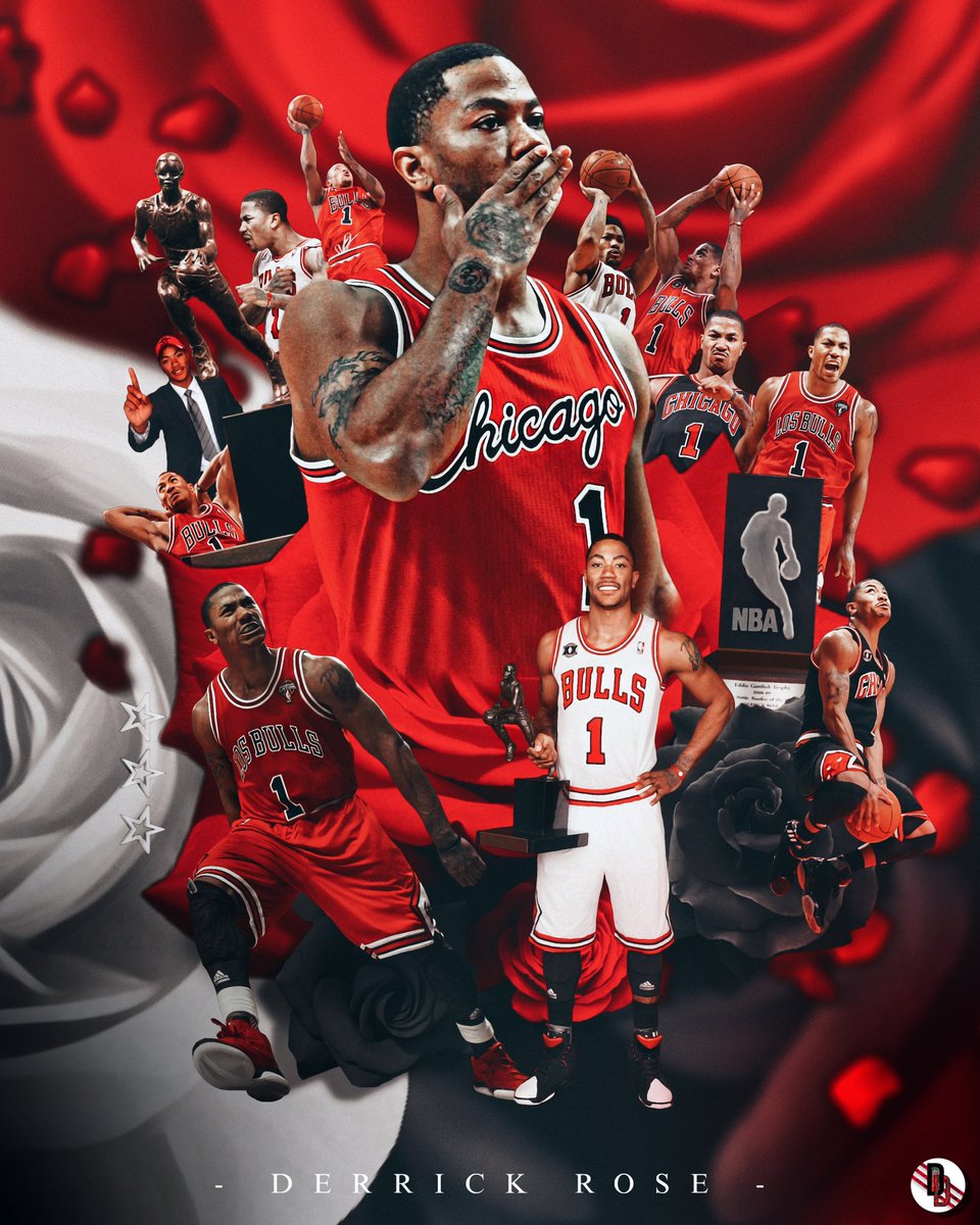 Quel symbole que mon 1000ème travail soit pour le Derrick Rose Day 🥀

Mon héros, mon icône, mon idole 🌹

Un numéro 1 qui sera bientôt au plafond et l’entrée au Hall Of Fame arrive 🌹

Love you <a href="/drose/">DZY</a> 

Forever a legend 🌹 Greatest Chicago icon EVER ❤️🥀🔥