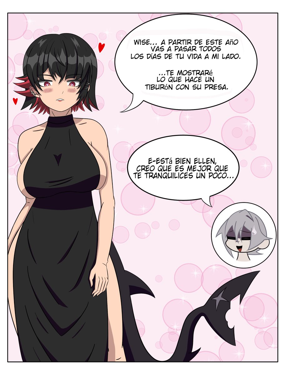 Dibujo de Ellen x Wise que era para celebrar año nuevo, pero lo pude terminar recién ahora.

#ZZZ 
#zzzfanart 
#EllenJoe 
#wisellen