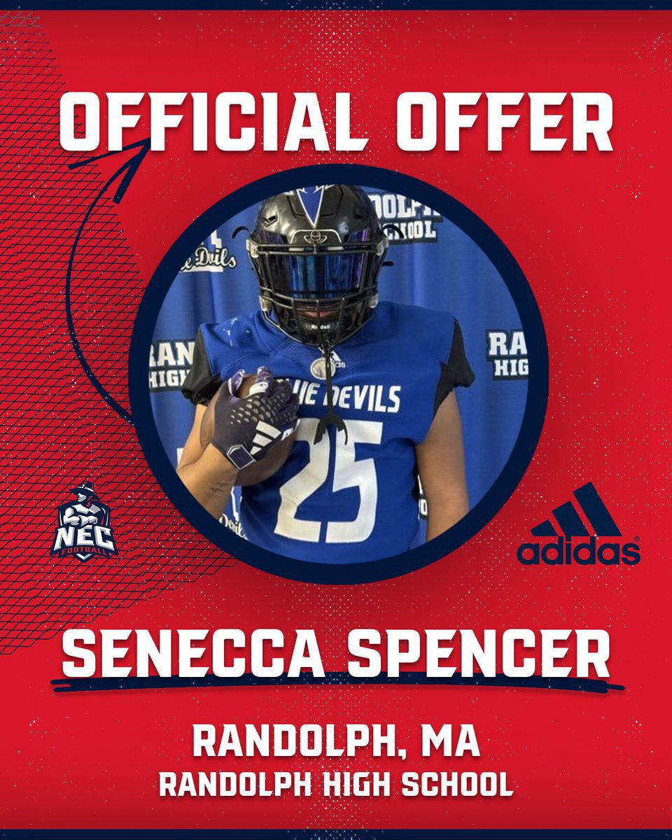 Senecca Spencer (@seneccaspencer) on Twitter photo After a great Conversation with <a href="/Coach_KKelly/">Kevin Kelly</a>. I am blessed to receive my first D3 offer from <a href="/GrimsFootball/">NEC Football</a> #GOGRIMS💙❤️ #winnersdomore <a href="/CoachMarshallJ/">Jon Marshall</a> <a href="/CoachNando_/">Coach Nando</a> <a href="/coachottaviani/">Coach Ottaviani</a> <a href="/sports_ledger/">Patriot Ledger sports</a> After a great Conversation with <a href="/Coach_KKelly/">Kevin Kelly</a>. I am blessed to receive my first D3 offer from <a href="/GrimsFootball/">NEC Football</a> #GOGRIMS💙❤️ #winnersdomore <a href="/CoachMarshallJ/">Jon Marshall</a> <a href="/CoachNando_/">Coach Nando</a> <a href="/coachottaviani/">Coach Ottaviani</a> <a href="/sports_ledger/">Patriot Ledger sports</a>