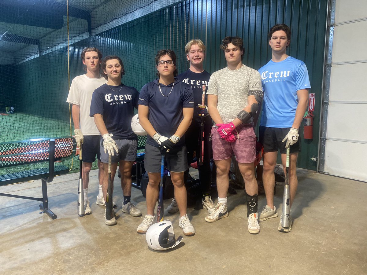 Time to hit! 

#crewdudes

<a href="/treylostlen7/">Trey Lostlen</a> 
<a href="/MaddoxA0125/">Maddox A.</a> 
<a href="/_Nik_Ramos/">Nik Ramos</a> 
<a href="/Braden_Germ31/">Braden Germundson</a> 
<a href="/EthanSchoepflin/">Ethan Schoepflin</a> 
<a href="/VSchultz2025/">Van Schultz</a>