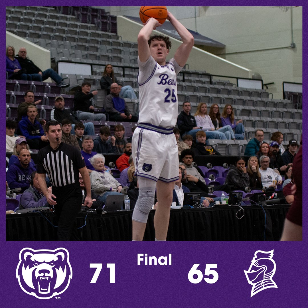 BEARS WIN!!! Layne Taylor with a career-high 29 points,  8 of 9 at the FT line. Elias Cato 21 pts, 7 reb. Bears improve to 1-1 in ASUN play.  #BearClawsUp