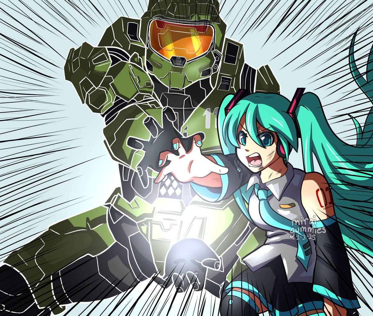 Miku and Master Chief

(C0mm for <a href="/SirCap_/">Cap</a> )