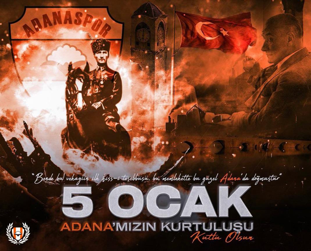 “Bende bu vekayiin ilk hiss-i teşebbüsü, bu memlekette bu güzel Adana’da doğmuştur” 

Mustafa Kemal Atatürk

Güzel Adana’mızın Kurtuluşu Kutlu Olsun !
