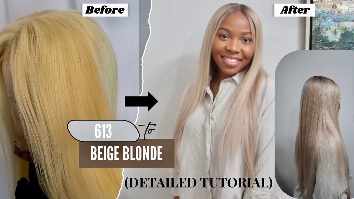Marillynn_'s tweet photo. How To: 613 Hair To The Perfect Beige Blonde Hair Colour 💖 https://t.co/TgsR8tunWX https://t.co/ZMotaFaw48