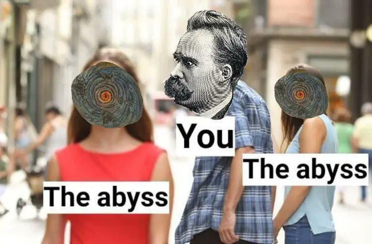QuoteNietzsche's tweet photo. don’t look https://t.co/DX4aVnyhOz