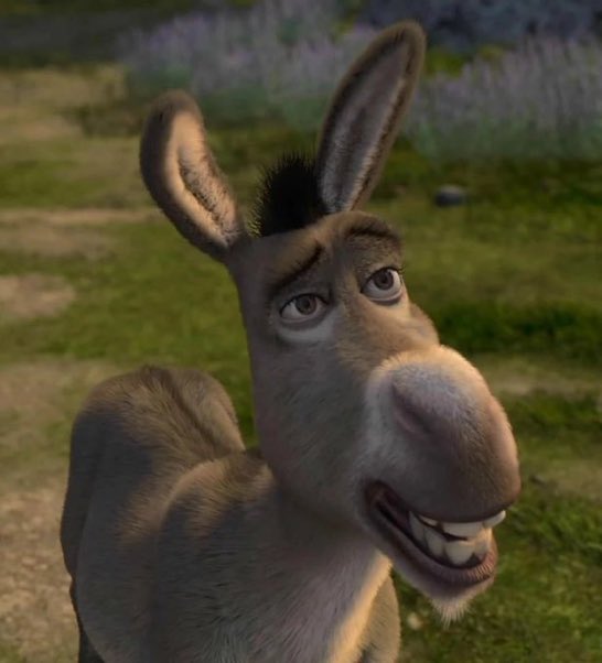 porktendencia's tweet image. “Shrek”:
Porque informan del fallecimiento de Perry, el burro usado para modelar a Burro de Shrek.