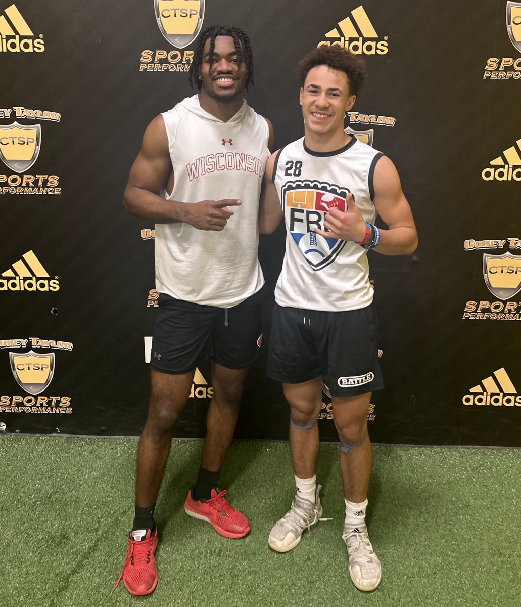 Ashton Taylor (@fast_ash7) on Twitter photo Had a great speed training session with <a href="/BadgerFootball/">Wisconsin Football</a> 2024 leading receiver <a href="/VinnyAnthony1/">Vinny Anthony II</a> iron sharpens Iron! <a href="/CoachSpalding_/">Devon Spalding</a> im up next! #OnWisconsin <a href="/Evan_Flood/">Evan Flood</a> <a href="/CtspFootball/">CTSP FOOTBALL</a> <a href="/WisFBRecruiting/">Wisconsin Badgers Football Recruiting</a> <a href="/drew_toennies/">Drew Toennies</a> <a href="/TomLoy247/">Tom Loy</a> <a href="/GregBiggins/">Greg Biggins</a> <a href="/AWilliamsUSA/">Anthony Williams</a> Had a great speed training session with <a href="/BadgerFootball/">Wisconsin Football</a> 2024 leading receiver <a href="/VinnyAnthony1/">Vinny Anthony II</a> iron sharpens Iron! <a href="/CoachSpalding_/">Devon Spalding</a> im up next! #OnWisconsin <a href="/Evan_Flood/">Evan Flood</a> <a href="/CtspFootball/">CTSP FOOTBALL</a> <a href="/WisFBRecruiting/">Wisconsin Badgers Football Recruiting</a> <a href="/drew_toennies/">Drew Toennies</a> <a href="/TomLoy247/">Tom Loy</a> <a href="/GregBiggins/">Greg Biggins</a> <a href="/AWilliamsUSA/">Anthony Williams</a>