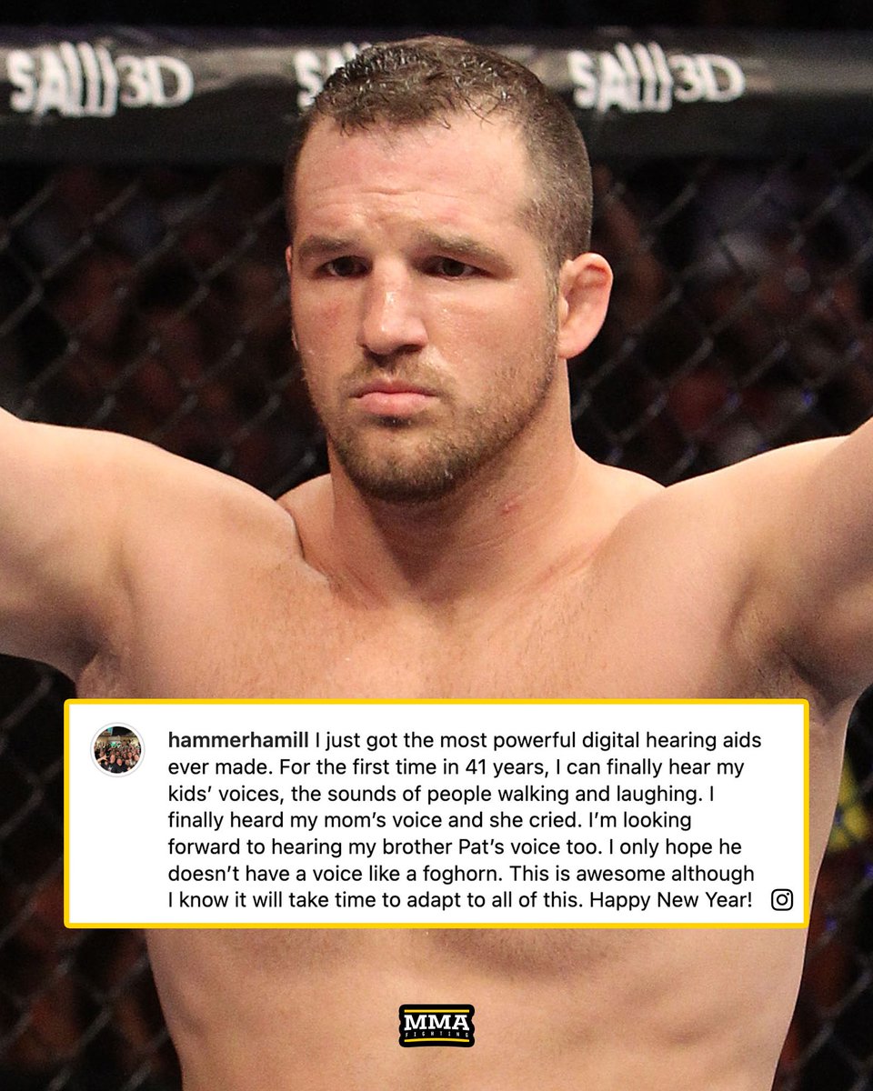 UFC’s first deaf fighter Matt Hamill announces he can hear family ‘for the first time in 41 years