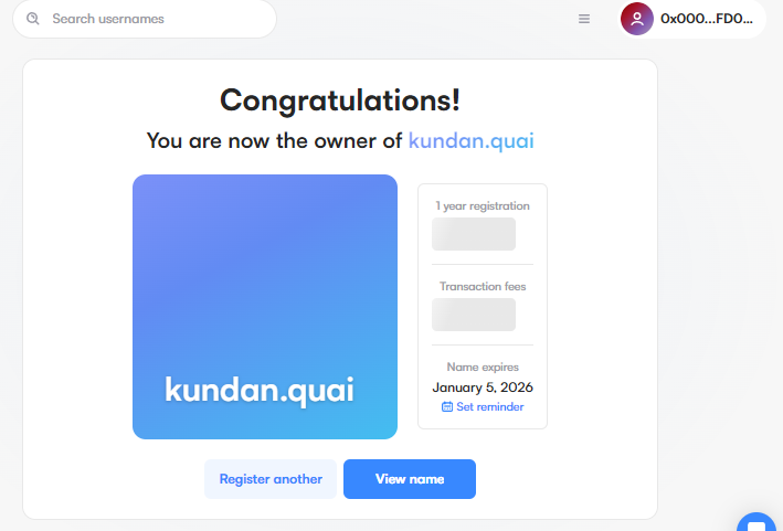 Kund11zy's tweet photo. Wallet address: 0x00071a664fFCcbbF5001d21bf587c0819b3FD026

Tx Link : https://t.co/OJB9uyYUZa

@AirdropDet @myAlphaDrops @sjarnab1 

#QuaiGoldenAge $Quai https://t.co/5Xdu6wes40