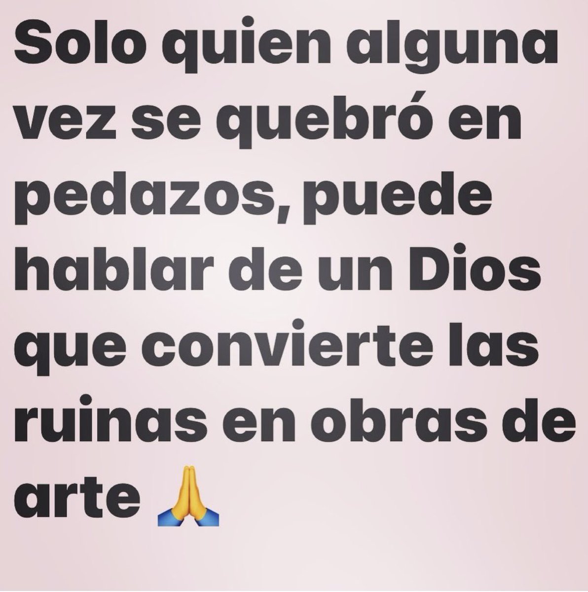 Todo en manos de Dios, siempre 🙏
