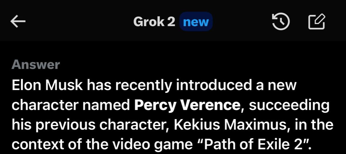 GROK knows about Percy Verence ..
