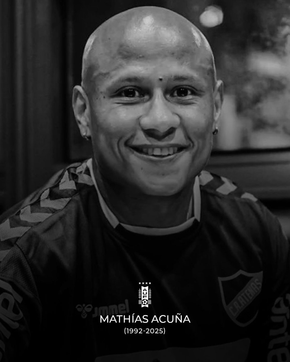 Lamentamos con profunda tristeza el fallecimiento del futbolista uruguayo Mathías Acuña.

Nuestras condolencias a sus familiares, compañeros y amigos.   

QEPD