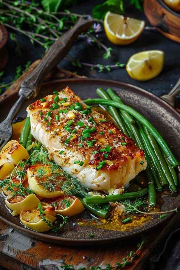rock716860's tweet photo. Garlic Herb Baked Cod with Green Beans https://t.co/JEqF0XXv6o