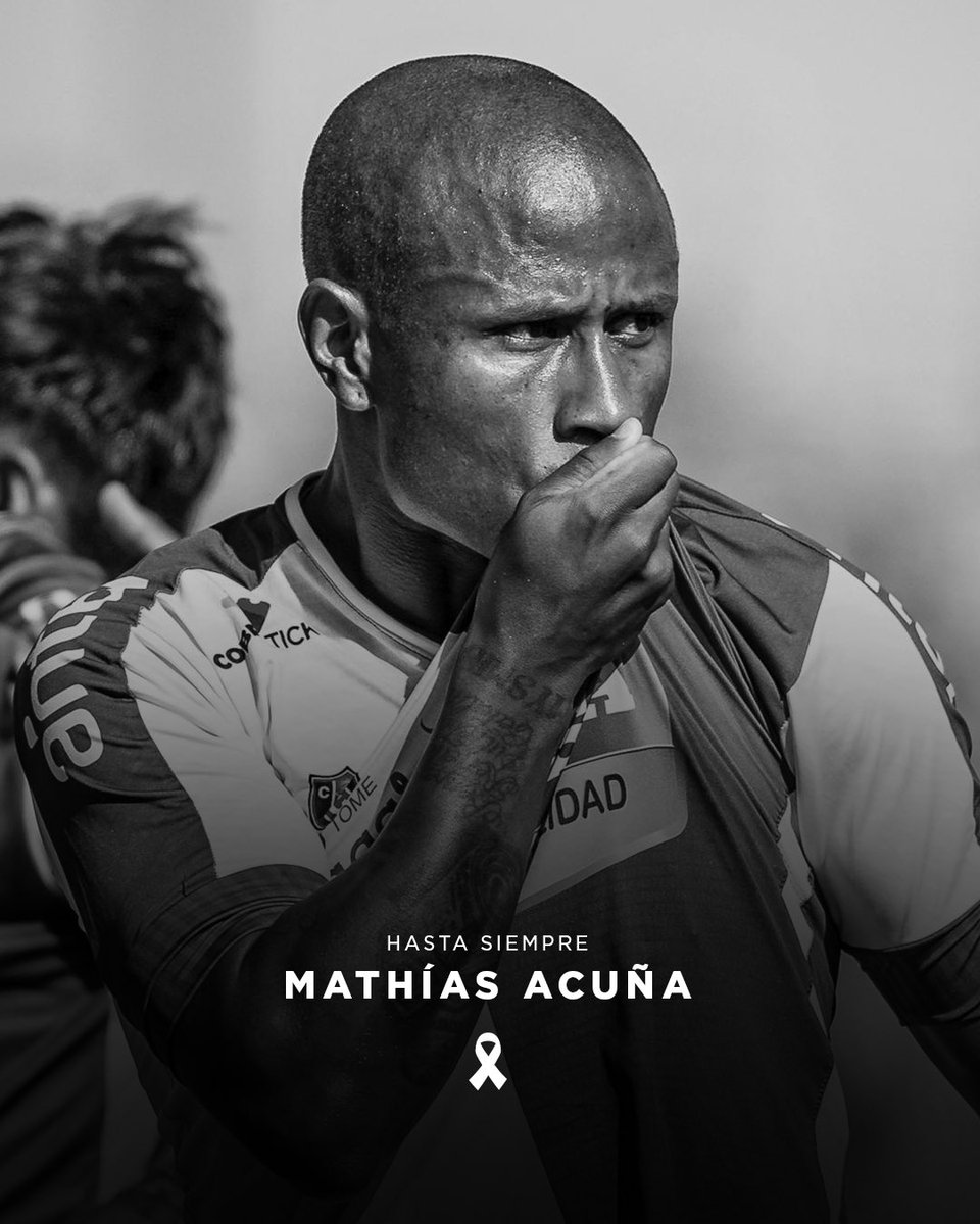Estamos profundamente conmocionados por la triste noticia del fallecimiento de Mathías Acuña. No hay palabras para expresar esta pérdida. Acompañamos a su familia y seres queridos en este doloroso momento. Q.E.P.D.