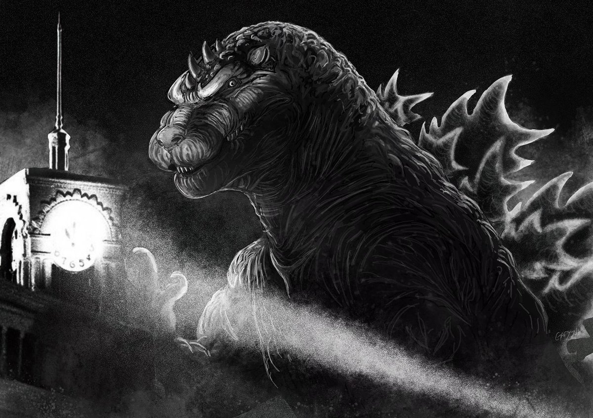 Gary_zilla's tweet image. Why this 🦖 so mad 
My first completed piece of 2025! 

#fangoji #godzilla #kaiju