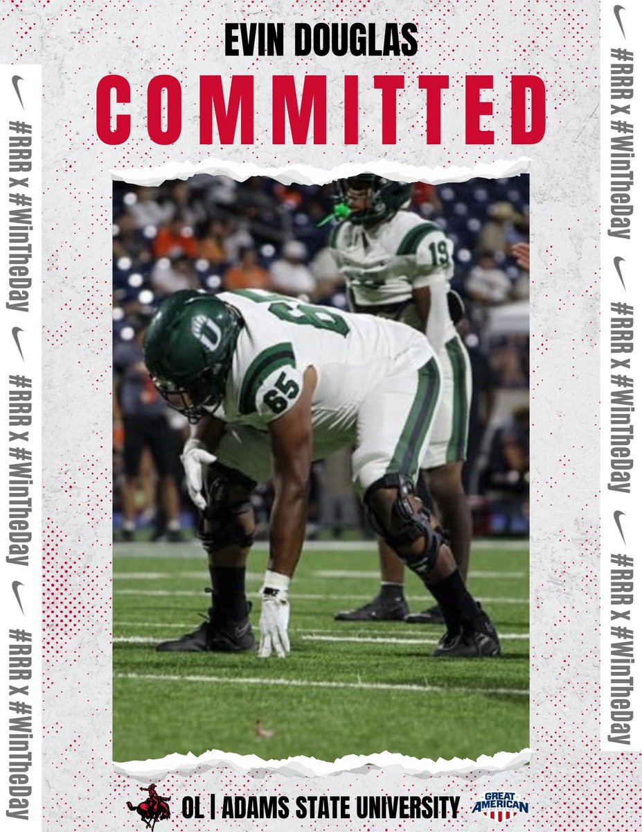 Evin Douglas OL G/T 6,5 320lbs (@ohyeahevin74) on Twitter photo I am blessed to announce that I am committed to Northwestern Oklahoma State University! GO RANGERS <a href="/Coach_RivWalker/">River Walker</a> <a href="/Coach_J_Medrano/">Jason Medrano</a> <a href="/nwosufootball/">Ranger Football</a> #commited #AGTG I am blessed to announce that I am committed to Northwestern Oklahoma State University! GO RANGERS <a href="/Coach_RivWalker/">River Walker</a> <a href="/Coach_J_Medrano/">Jason Medrano</a> <a href="/nwosufootball/">Ranger Football</a> #commited #AGTG
