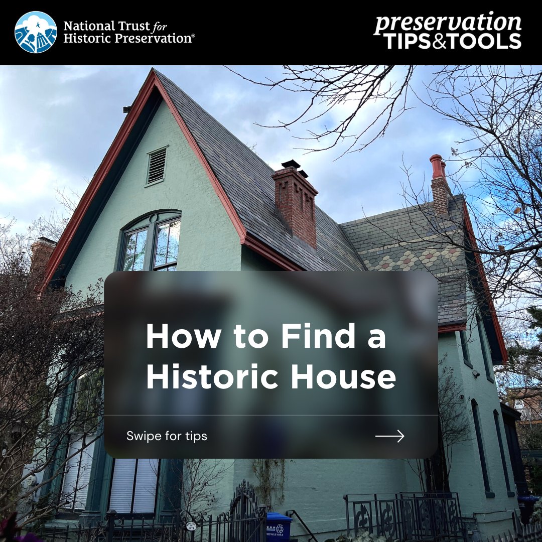 SavingPlaces's tweet photo. One way preservationists can express their love for old buildings? Live in one! 

Let’s start at the very beginning: with how (and where) to find your historic dream home.

Learn the basics: https://t.co/0Ad1UaB9Ij https://t.co/QcGcMfh1nz