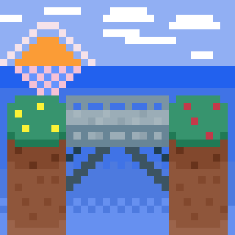 emmanuelkantf's tweet photo. Pixel art studies. @pixil_art #challenge #bridgecrossing #pixelart https://t.co/aM7O95z4k9