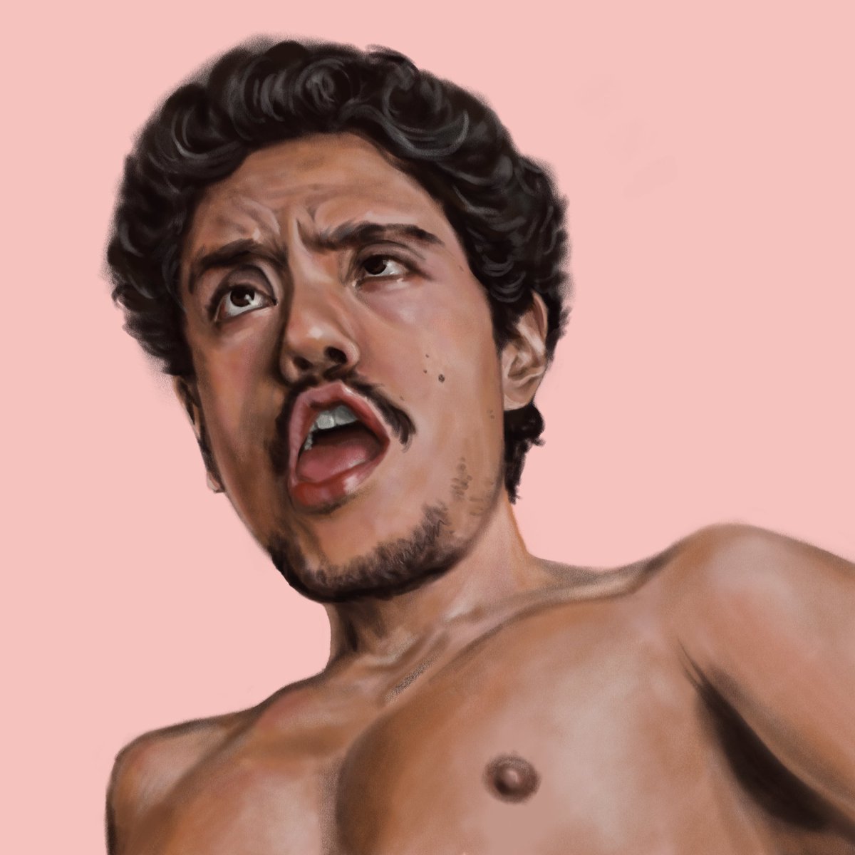 XPSRPortraits's tweet photo. Should i complete this piece and draw his whole body? 🥵 https://t.co/lhNq2tgjSY