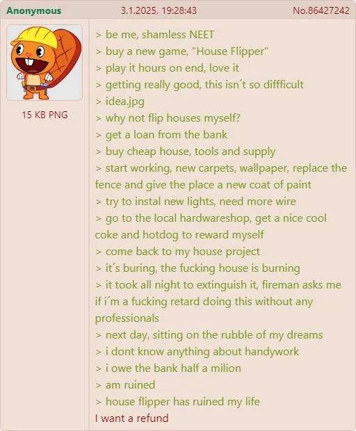 GreenTextRepost's tweet photo. house flipper is pretty cool https://t.co/9erUtQWF8v