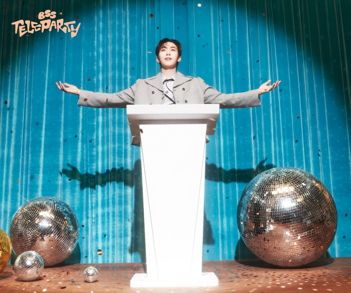 pledis_17's tweet photo. 부석순 2nd Single Album ‘𝙏𝙀𝙇𝙀𝙋𝘼𝙍𝙏𝙔’

🎙️ Official Photo - NA ver : TELEPARTY

#SEUNGKWAN #승관

2025.01.08 6PM (KST) / 4AM (ET)

#부석순 #BSS
#BSS_TELEPARTY https://t.co/R7nxsNbYHH