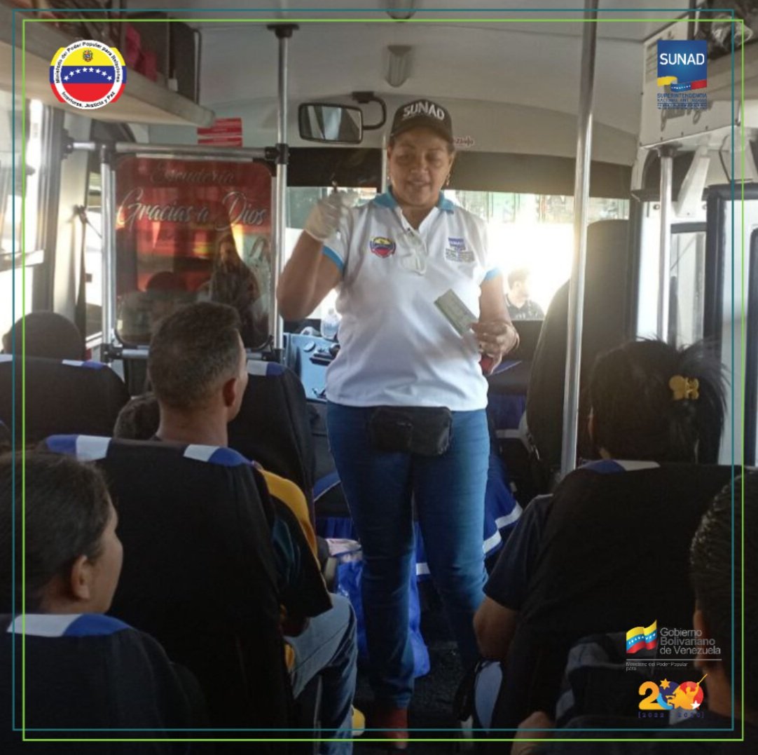 La SUNAD Yaracuy, desde el terminal de pasajeros del Municipio Independencia, en el Marco del Dispositivo Navidades Seguras 2024, realiza Jornada Informativa y difusión del 0800sindrogas, con el fin de fortalecer la prevención integral