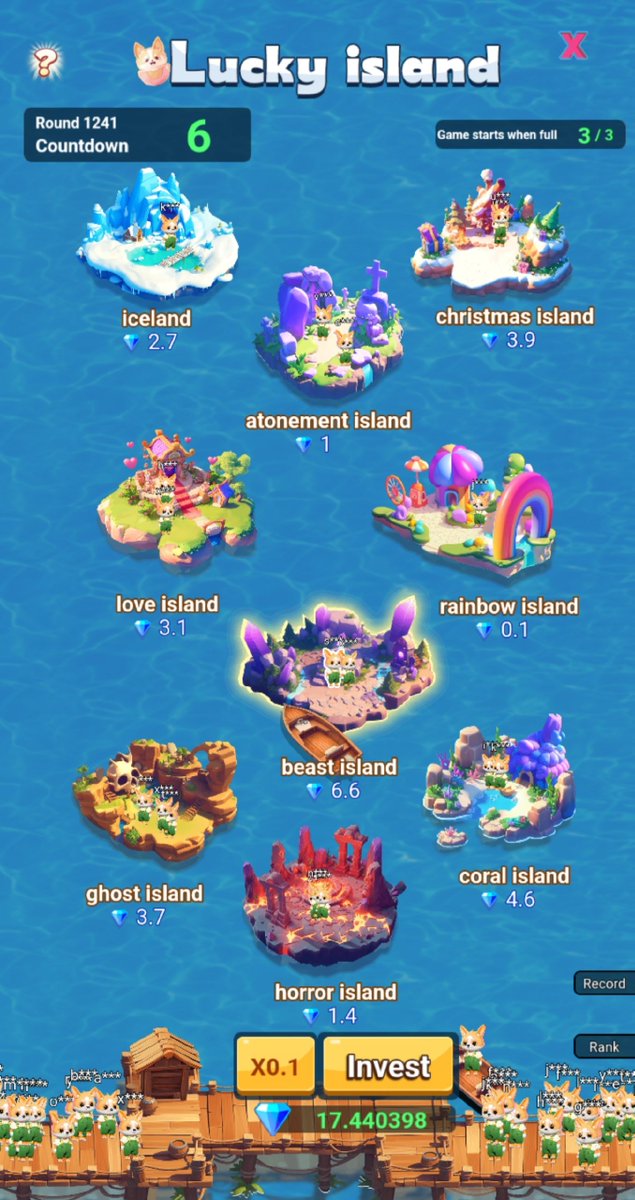 💗Did u check ur lucky island today? 
🏝️Island time: Every day from 5: 00 to 15: 00 UTC
#corgia #ton #gamefi