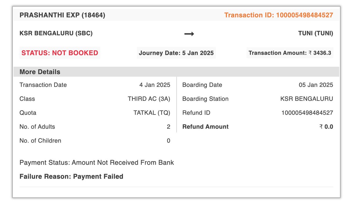 mylittlecorner's tweet photo. @IRCTCofficial @HDFCBank_Cares I tried booking a ticket yesterday on IRCTC. Amount is deducted from my HDFC Credit Card, but the ticket is not booked. The status on IRCTC shows as amount not received. Kindly update the status of my refund. https://t.co/emtSZtzl1x