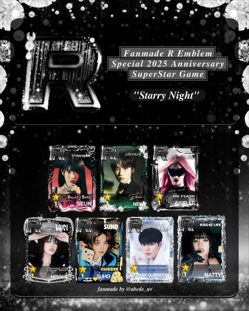 abcde_uv's tweet photo. 🎮 Fanmade R Emblem 🎮
° Special 2025 Anniversary °
🎹 SuperStar Rhythm Game 🎹

🌌 Galaxy Super Star
🤎 '달콤'한 모카 (Sweet Mocha)
🍊 Soft Orange
🌠 Starry Night

[[ #SuperStar #SSRG #DalcomSoft #SuperStarRhythmGame ]] https://t.co/vvzyfyQztw
