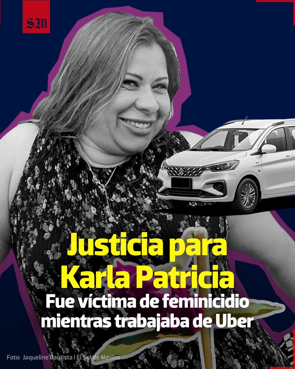 elsolde_mexico's tweet photo. 🟣😔#KarlaPatricia fue víctima de #feminicidio en la alcaldía Azcapotzalco, había salido a trabajar como conductora de #Uber.

🟣Su hija acusa que intentan darle carpetazo y clasificar el hecho como homicidio doloso.
https://t.co/jyrC7V2gYZ

 Jaqueline Bautista I El Sol de México https://t.co/NrZfsa6DPg
