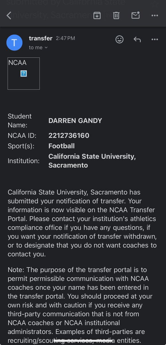 Sac state will be parting ways with me so I’ll be entering my name into the portal with 3 years of eligibility!!! Film will be posted soon ‼️‼️