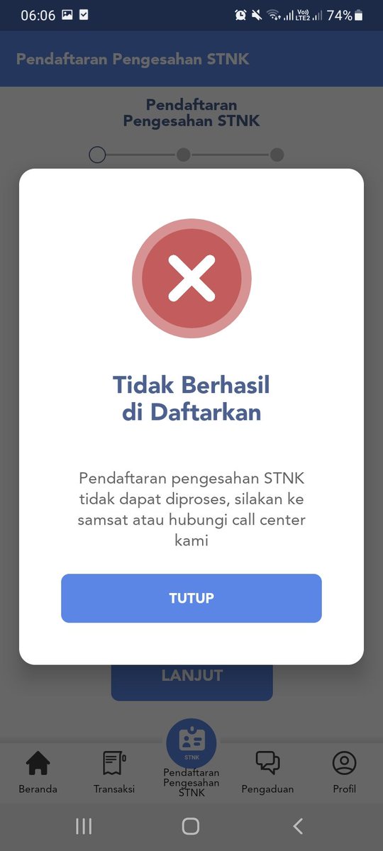 BUDI028's tweet photo. @SamsatDigital kenapa gini mulu min. https://t.co/Xm7xDgwEUe
