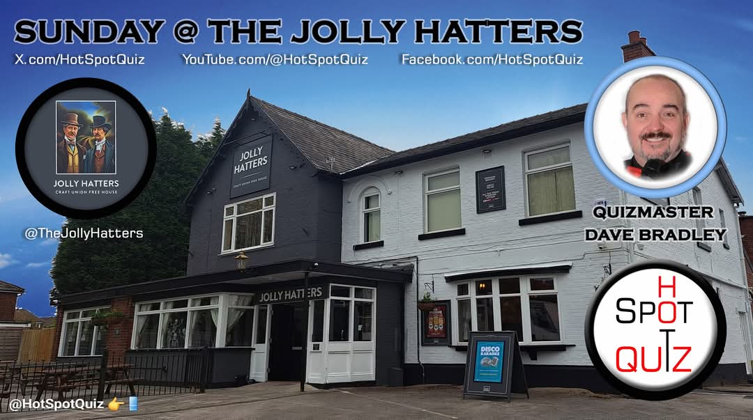 It's time to welcome in 2025 with a look-back at 2024 in my "Big Fat Quiz of The Year!" As provided for me by fabulous Smartphone Quiz Queen Annabelle Dunwoody 👑

Join me &amp; awesome landlady Kelly this Sunday 5th January at <a href="/JollyHattersM34/">Jolly Hatters</a> Manchester for the still FREE to PLAY