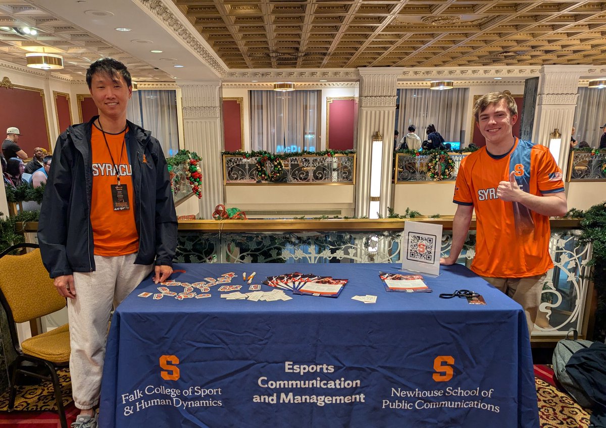 Syracuse Esports (@cuse_esports) on Twitter photo Syracuse x <a href="/YoLetsMakeMoves/">🔜 #LMBM Jan 3-5 🗽</a>
Reach out to <a href="/travisyang/">Travis Yang</a> if you're interested in SSBU scholarship opportunities! Syracuse x <a href="/YoLetsMakeMoves/">🔜 #LMBM Jan 3-5 🗽</a>
Reach out to <a href="/travisyang/">Travis Yang</a> if you're interested in SSBU scholarship opportunities!