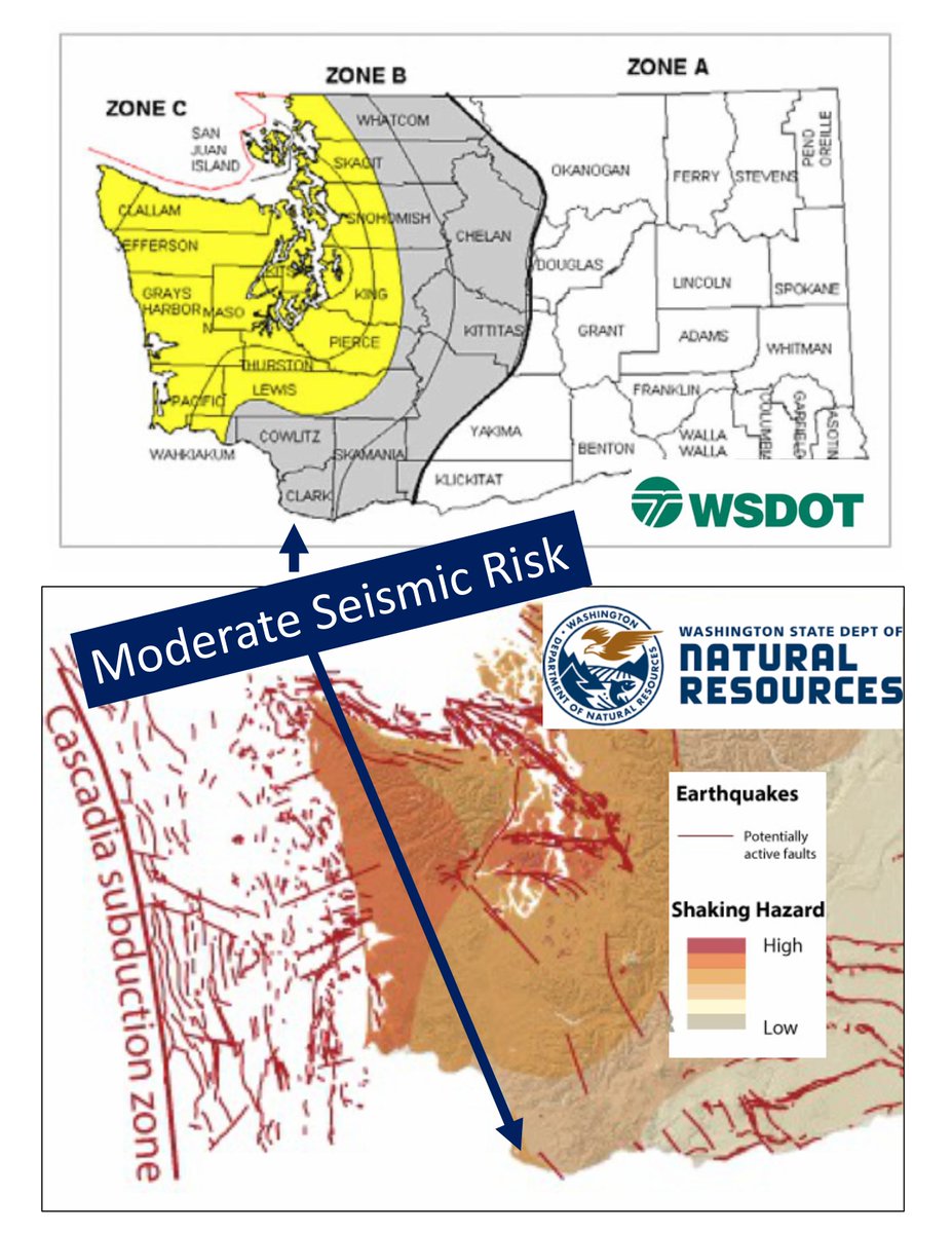 Bob Ortblad (@bortblad) on Twitter photo IBR Exaggeration?
After examining seismic risk maps of WSDOT and the WA Dept. of Natural Resources, the IBR has reduced its estimated threat of an I-5 Bridge collapse.
The IBR now claims a "Godzilla" threat to justify a new bridge and $250 million demolition of existing bridges. IBR Exaggeration?
After examining seismic risk maps of WSDOT and the WA Dept. of Natural Resources, the IBR has reduced its estimated threat of an I-5 Bridge collapse.
The IBR now claims a "Godzilla" threat to justify a new bridge and $250 million demolition of existing bridges.