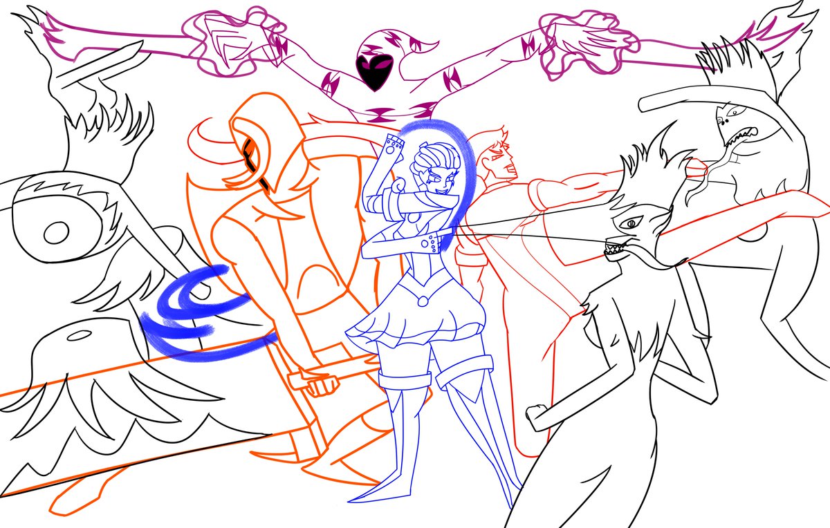 Jones45Maxwell's tweet photo. Ghoul Slayers with Lady Bahamas &amp; Kailik.

If your curious about Lady Bahamas here's the comic: https://t.co/0IpMpAYANE

&amp; the creator: https://t.co/CchX8vtHTG #crossover #DigitalArtWork #originalcharacters #Action #sketches #ghoulslayers https://t.co/RBOvYYvuWa