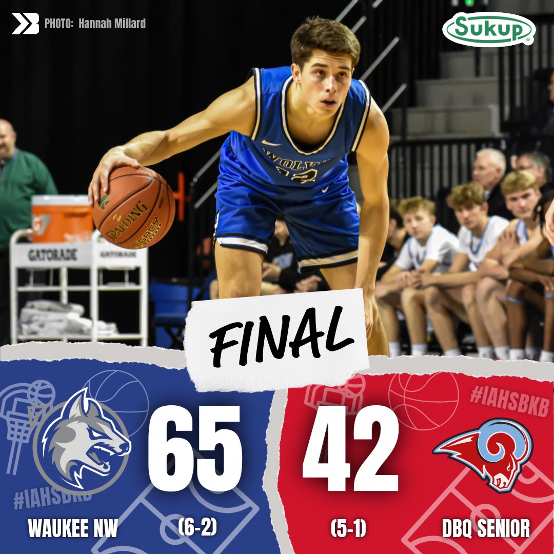 WOLVES GET THE DUB

Waukee Northwest takes down Dubuque Senior 🐺

Their are now only three undefeated teams left in the state (Muscatine, Cedar Falls, CB Lincoln).

#iahsbkb Hannah Millard