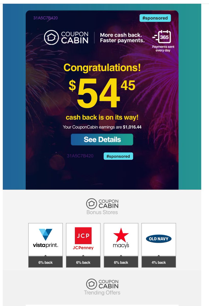 CM_Maven's tweet photo. Thanks @couponcabin ! https://t.co/CUn5jhtARh