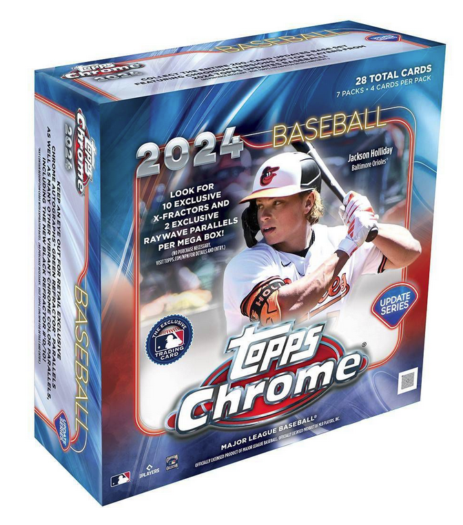 CardPurchaser's tweet photo. 2024 Topps Chrome Update Megas at Target #ad 

https://t.co/dlE8mQmBdv https://t.co/6qoXkGvzAt