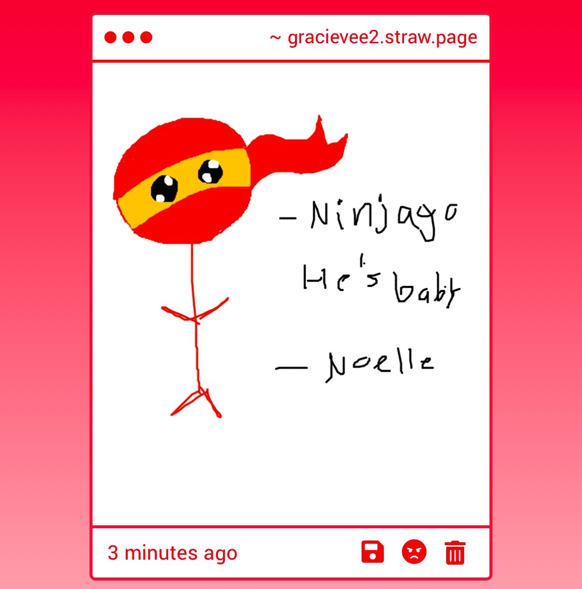 gracievee2's tweet photo. baby. ninjago #legoed https://t.co/9TxqMZJNTv