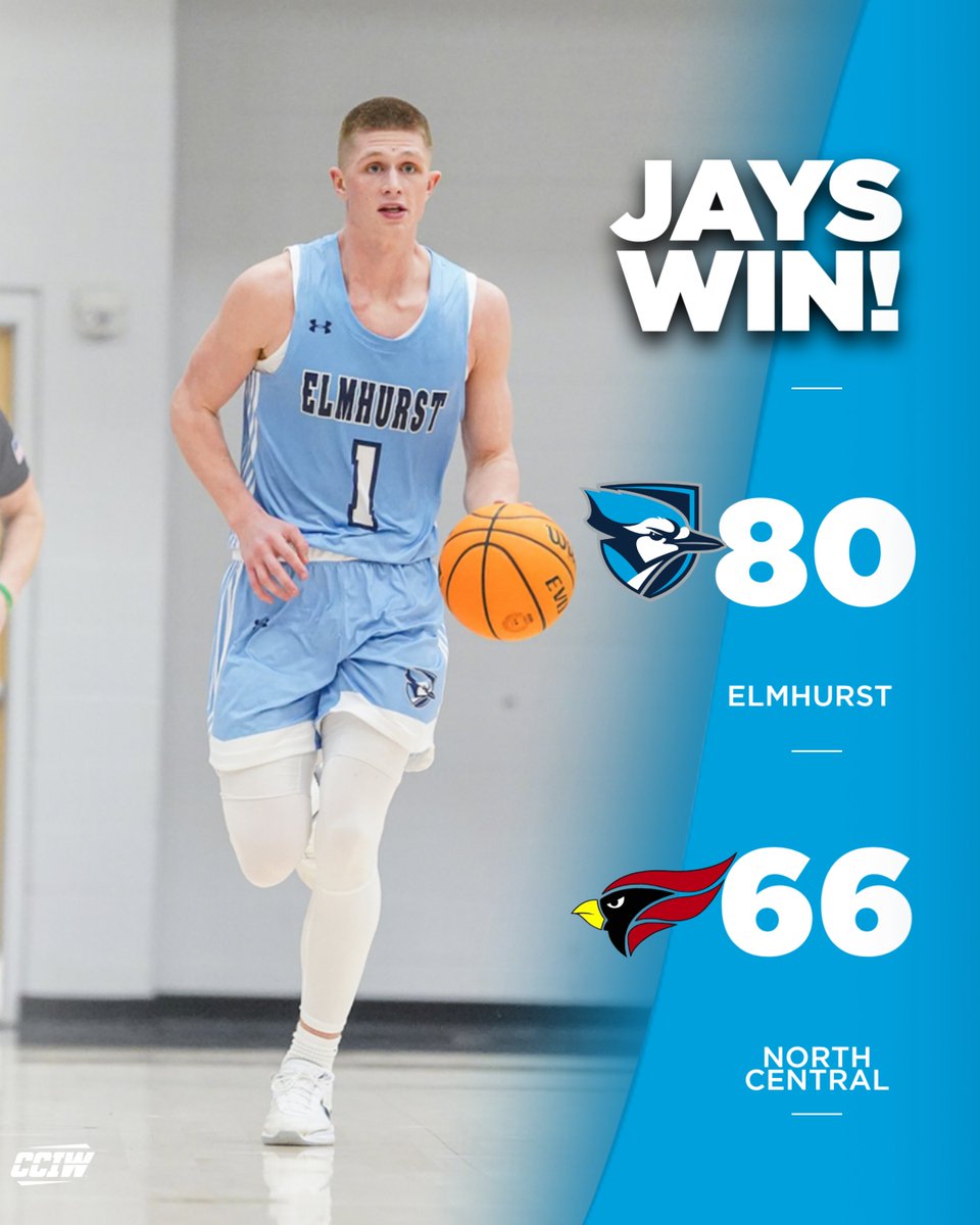 Elmhurst University Athletics (@elmhurstbluejay) on Twitter photo .<a href="/elmhursthoops/">Elmhurst University Men’s Basketball</a> takes the Battle of the Birds over the Cardinals! #FlyJaysFly .<a href="/elmhursthoops/">Elmhurst University Men’s Basketball</a> takes the Battle of the Birds over the Cardinals! #FlyJaysFly
