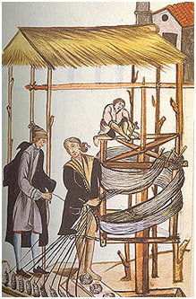 angie_bca's tweet photo. El obraje en los siglos XVI y XVII era un sistema de producción artesanal que reclutaba indígenas para talleres textiles, manteniéndolos en deuda perpetua y en condiciones de explotación.
#Historia #obraje #indígenas #Textiles #artesanal #tallerestextiles https://t.co/Sw1OGEEdiw