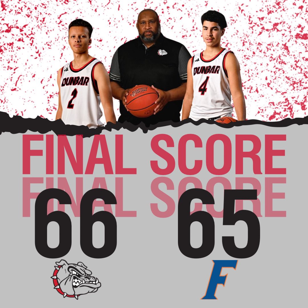 Hard Fought Victory! Boys basketball outlasts Frankfort with a 66-65 win on the road. 

#allinon1600 #wearedunbar