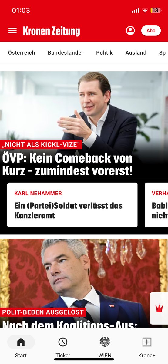 Das heißt: Neuwahlen mit Kurz als ÖVP-Spitzenkandidat.