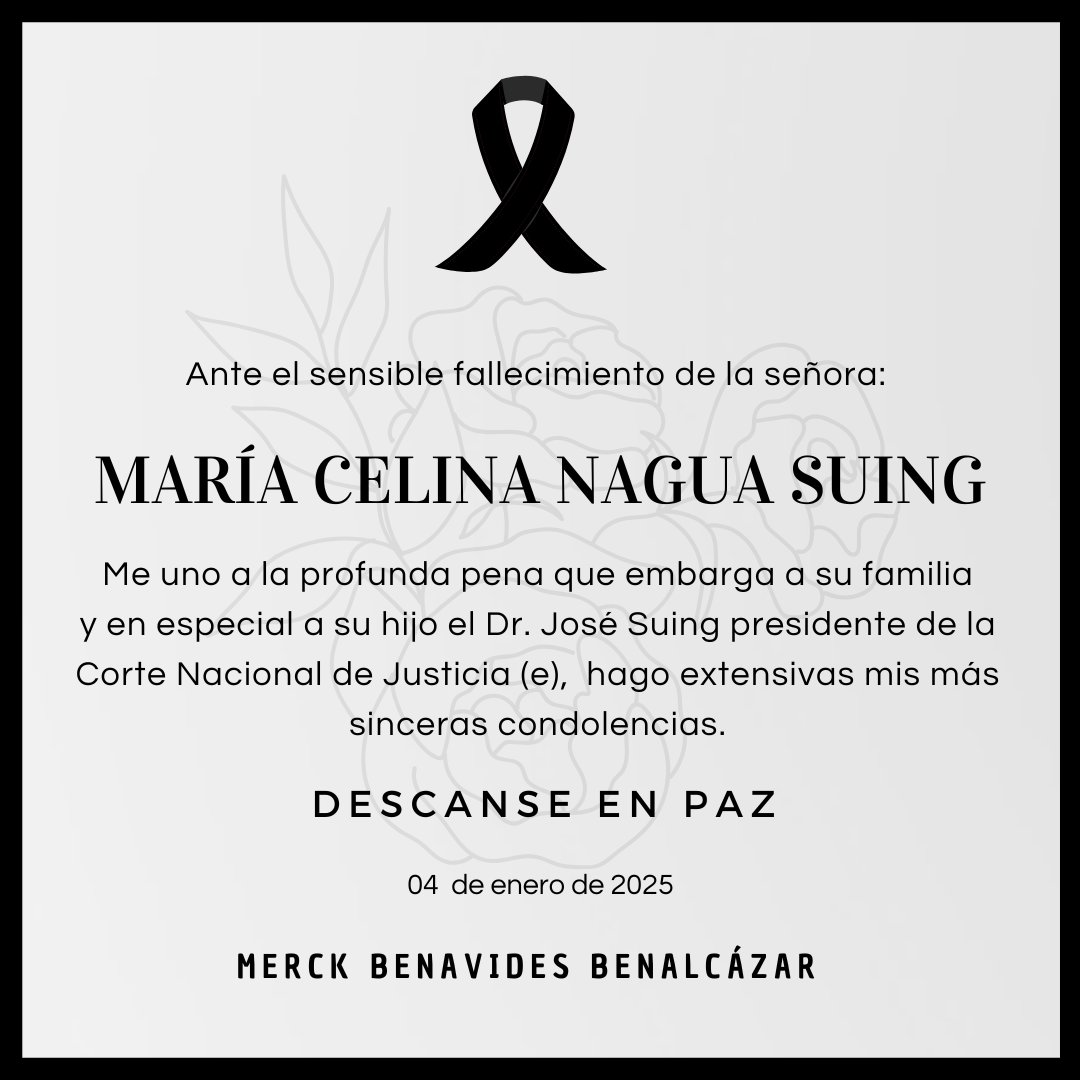 Que la paz y la fortaleza acompañen a su familia en este difícil momento. <a href="/Ppsuing/">Jose Suing Nagua</a>