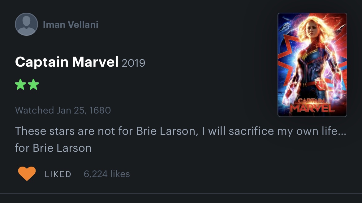 davidin4K's tweet photo. @gwenstacying She watched Captain Marvel hundreds of years before anyone https://t.co/X0OdghJAoA
