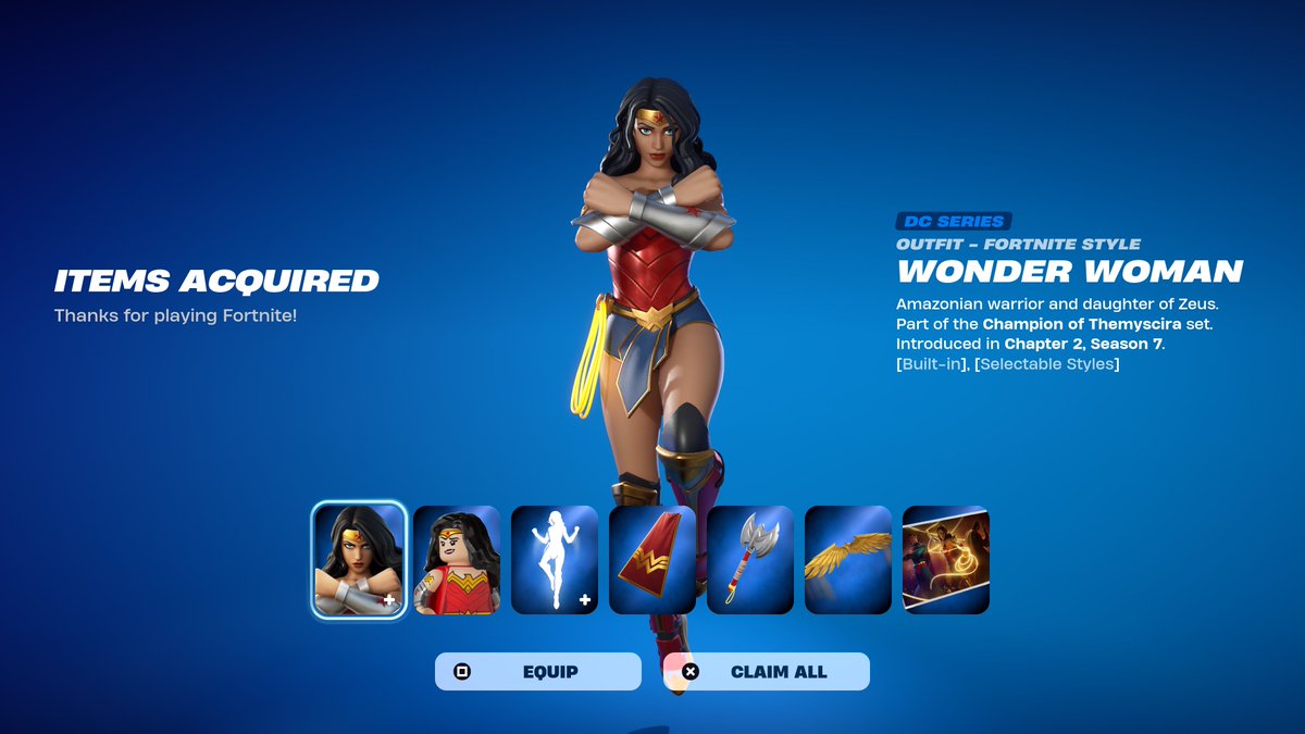 Fortnite Wonder Woman Skin Giveaway

To Enter: 
❤️♻️ LIKE &amp; RETWEET
📲 FOLLOW <a href="/FortniteFNLK/">Fortnite Leaks 🕜</a> <a href="/braniyt/">brani</a> 
🛑 SUBSCRIBE youtube.com/brani
🎙️JOIN DISCORD discord.gg/HtPVfVD
✅ COMMENT “DONE”

USE CODE ‘FNLK’ #ad